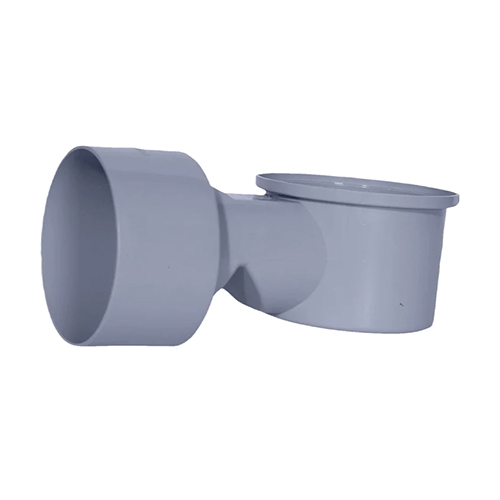 110x110 SWR Nahani Trap - PVC Material, 110x110 Millimeter Outer Diameter, Grey Color with Polished Surface Treatment | Round Shape Design