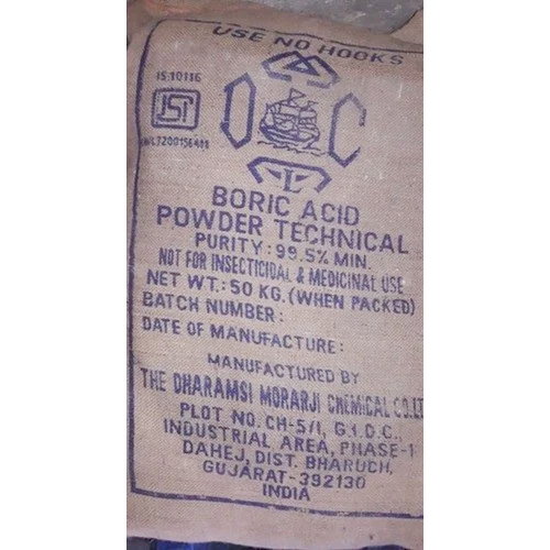 Boric Acid Powder - 99.5% Purity, Industrial Grade White Powder for Ceramics, Glass Manufacturing, Insecticide and Flame Retardant Applications
