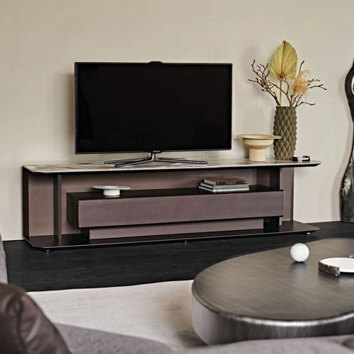 Low Tv Cabinet With Flap Door - Design: Standard