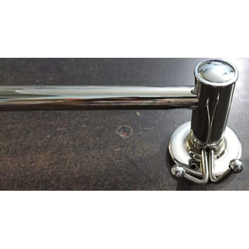 Double Hook Towel Rod - Color: Silver