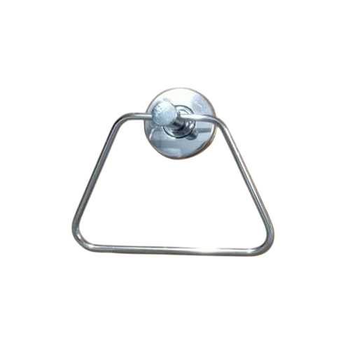 Bathroom Concealed Towel Ring - Color: Silver