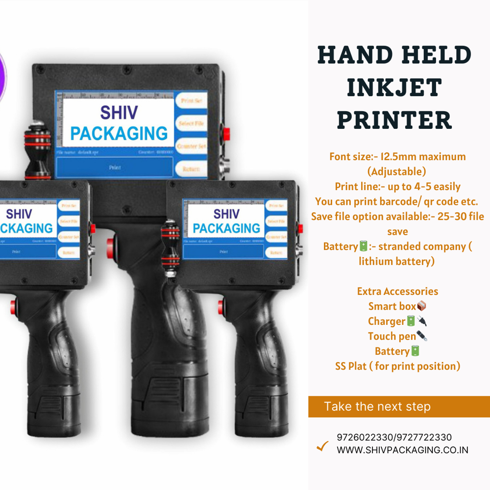 Handheld Inkjet Printer - Automatic Grade: Semi-Automatic