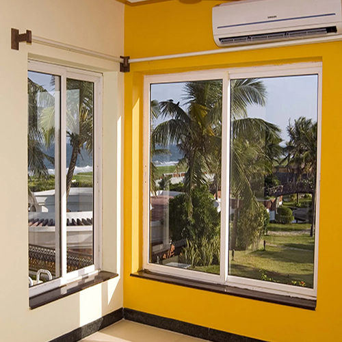 White UPVC Sliding Window