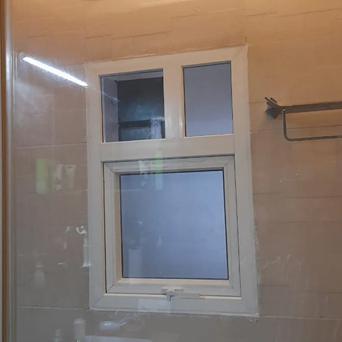 White UPVC Bathroom Window