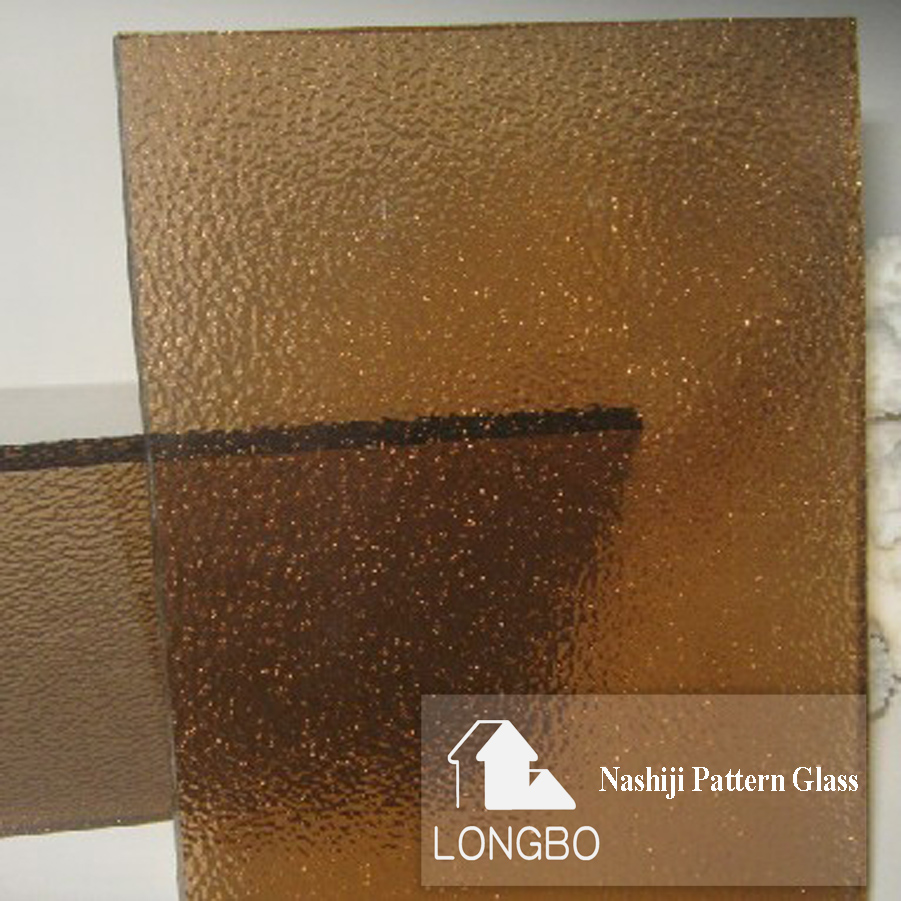 Clear Ultra Clear Bronze Grey Nashiji Pattern Glass Hot Sale