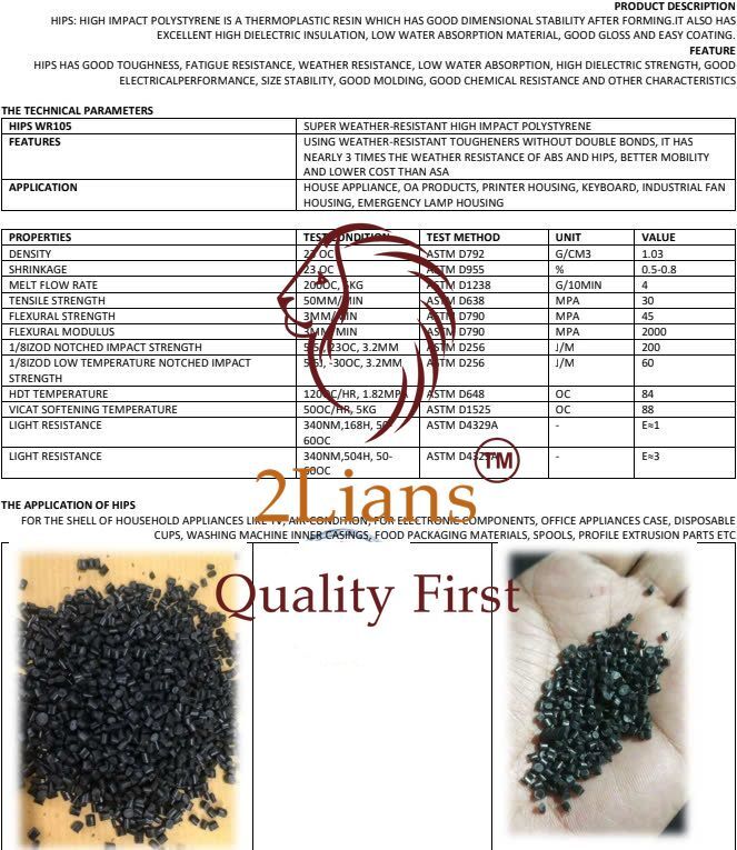 Hips Repro Pellets Black - Usage: Use For Recycling
