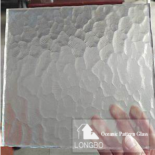 Block Sight, Protect Privacy Oceanic Pattern Glass - Color: Transparent