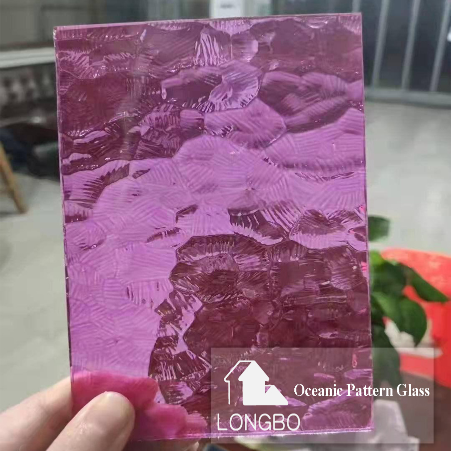 Block Sight, Protect Privacy Oceanic Pattern Glass - Color: Transparent