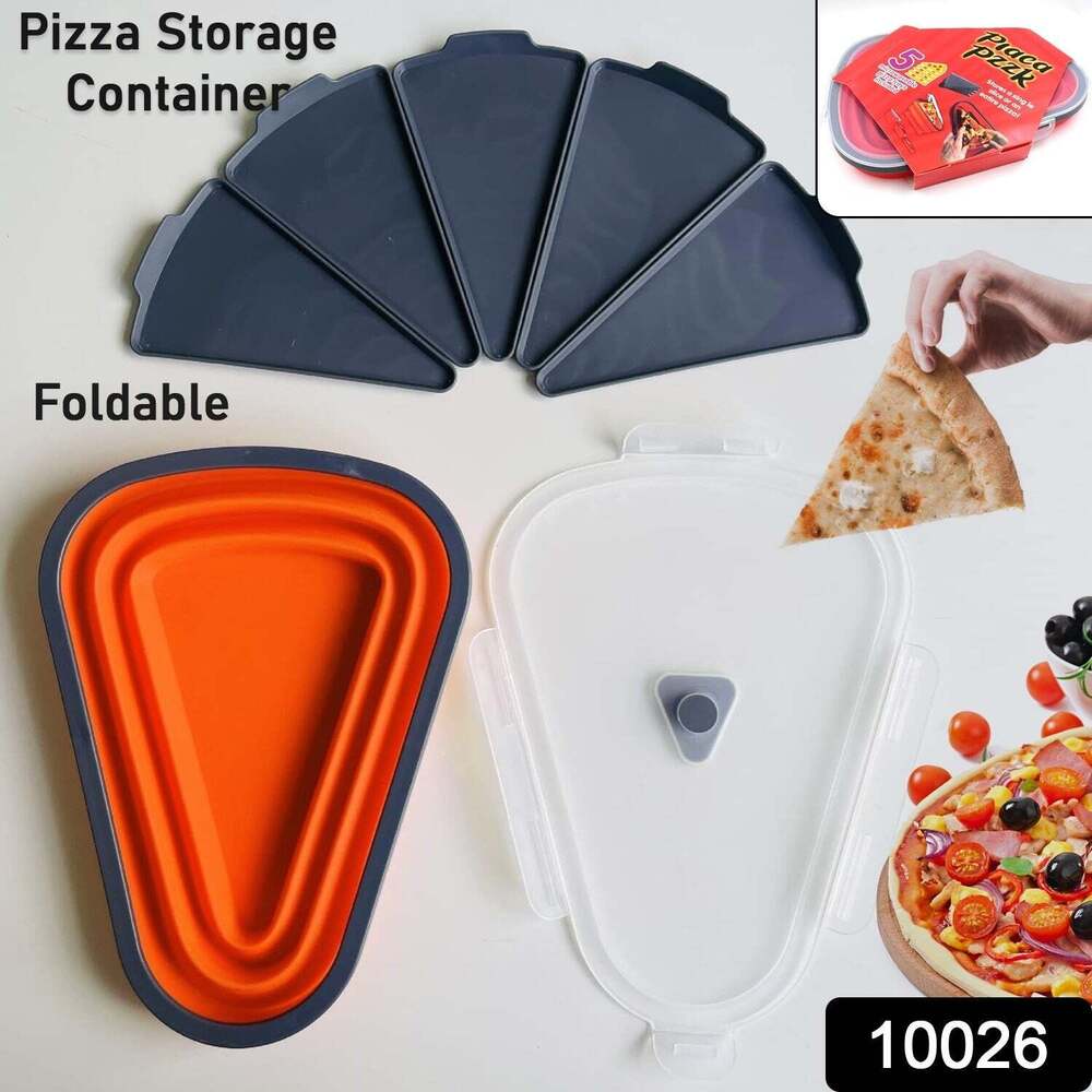 Reusable Pizza Storage Containers with 5 Microwavable Serving Trayss