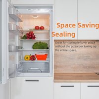 Reusable Pizza Storage Containers with 5 Microwavable Serving Trayss