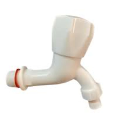 Washing Machine Bib Cock - Color: White