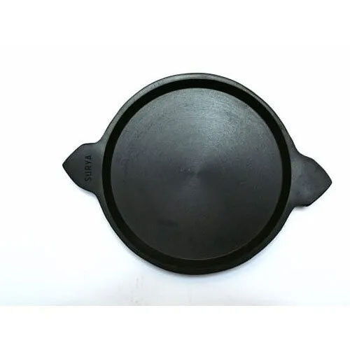 Cast Iron Plain Adakkal Pan - Interior Coating: Polished