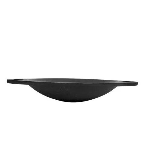 Cast Iron Black Lightweight Appam Patra - Interior Coating: Polished