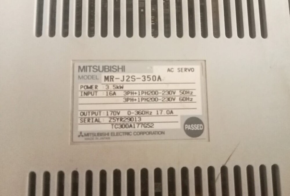 MITSUBISHI MR-J2S-350A SERVO DRIVE