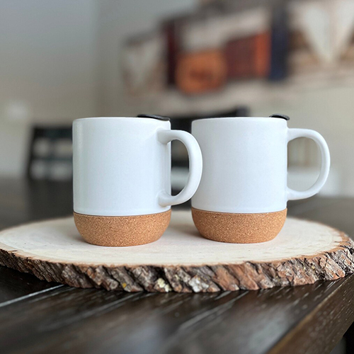 White Cork Coffee Mug