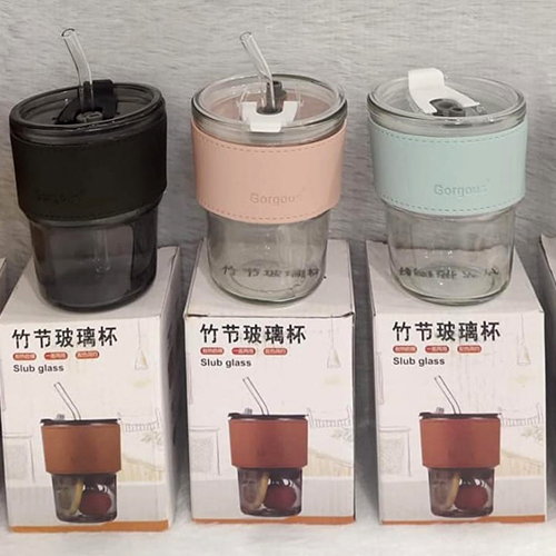 CI-815 Glass Tumbler With Straw