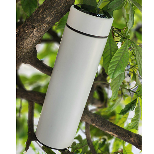 White Heavy Quality Temperature Water Bottle