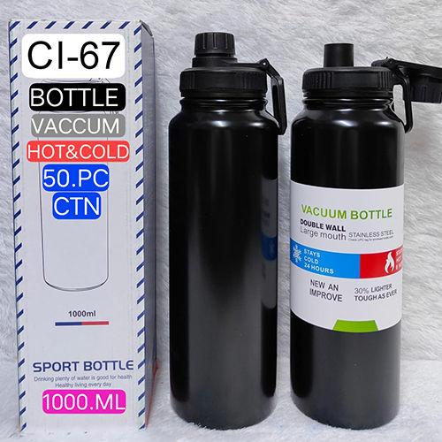 Ci-67 1000Ml Hot And Cold Water Bottle - Color: Black