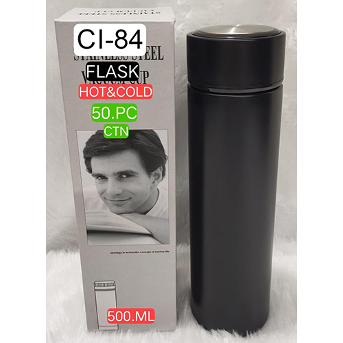 CI-84 Black Hot And Cold Water Bottle Flask