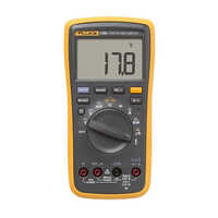 Fluke Digital Multimeter - Durable Plastic Construction, 160 Grams, Black Color, Digital Display, Standard Size, Industrial Use