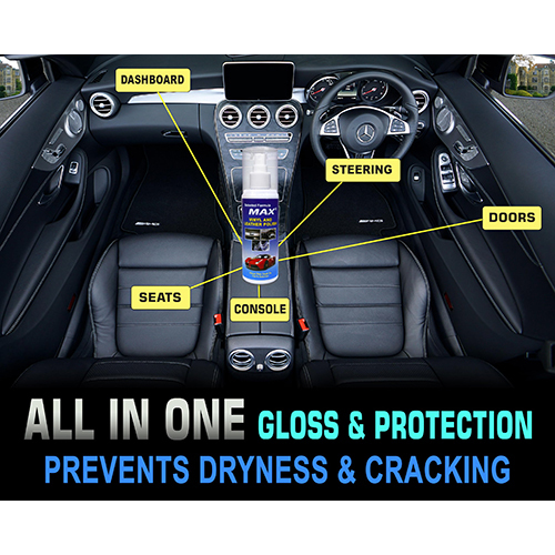 Vinyl 200ml Max Vinyl And Leather Polish - 200ml For Car Polishers, Up To 24 Months Expiry, Cleans And Protects Leather & Vinyl