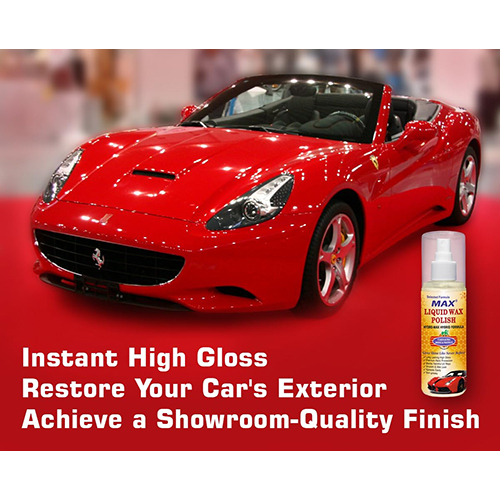 Lwp 200ml Max Liquid Wax Polish - 200ml Size, Safe For All Car Paint Types, Effective Cleaning Function, Shiny Finish For Vehicles