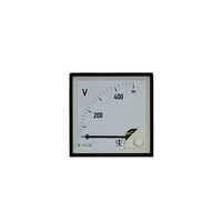 Control Analog Panel Meter - Steel, Custom Size, White Color | 220 Volt Measuring Range, 50-60 Hertz Frequency, 6-month Warranty
