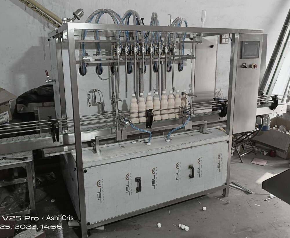 Automatic Four-head Milk Filling Machine - Food-grade Stainless Steel, 2,000mm X 1,000mm X 1,800mm | High Precision Filling, User-friendly Touchscreen Control, Eco-friendly Operation, Anti-drip Mechanism