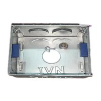 5 Inch Rectangular Modular Electrical Box - Mild Steel, 1 Millimeter Thickness, Silver Color | Powder Coated, Polished Paint Finish, Easy Installation