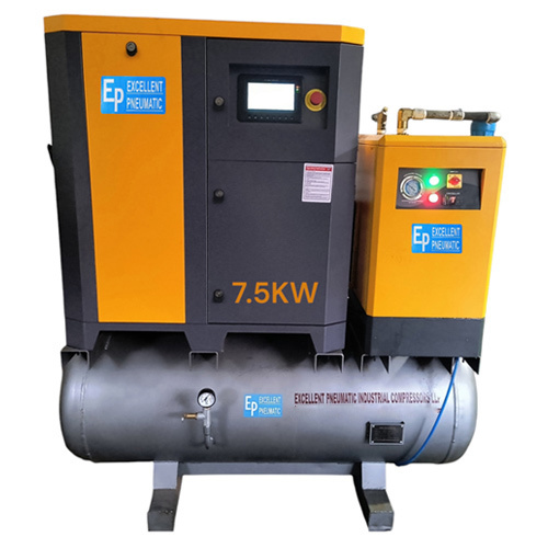 Tank Mounted Screw Compressor