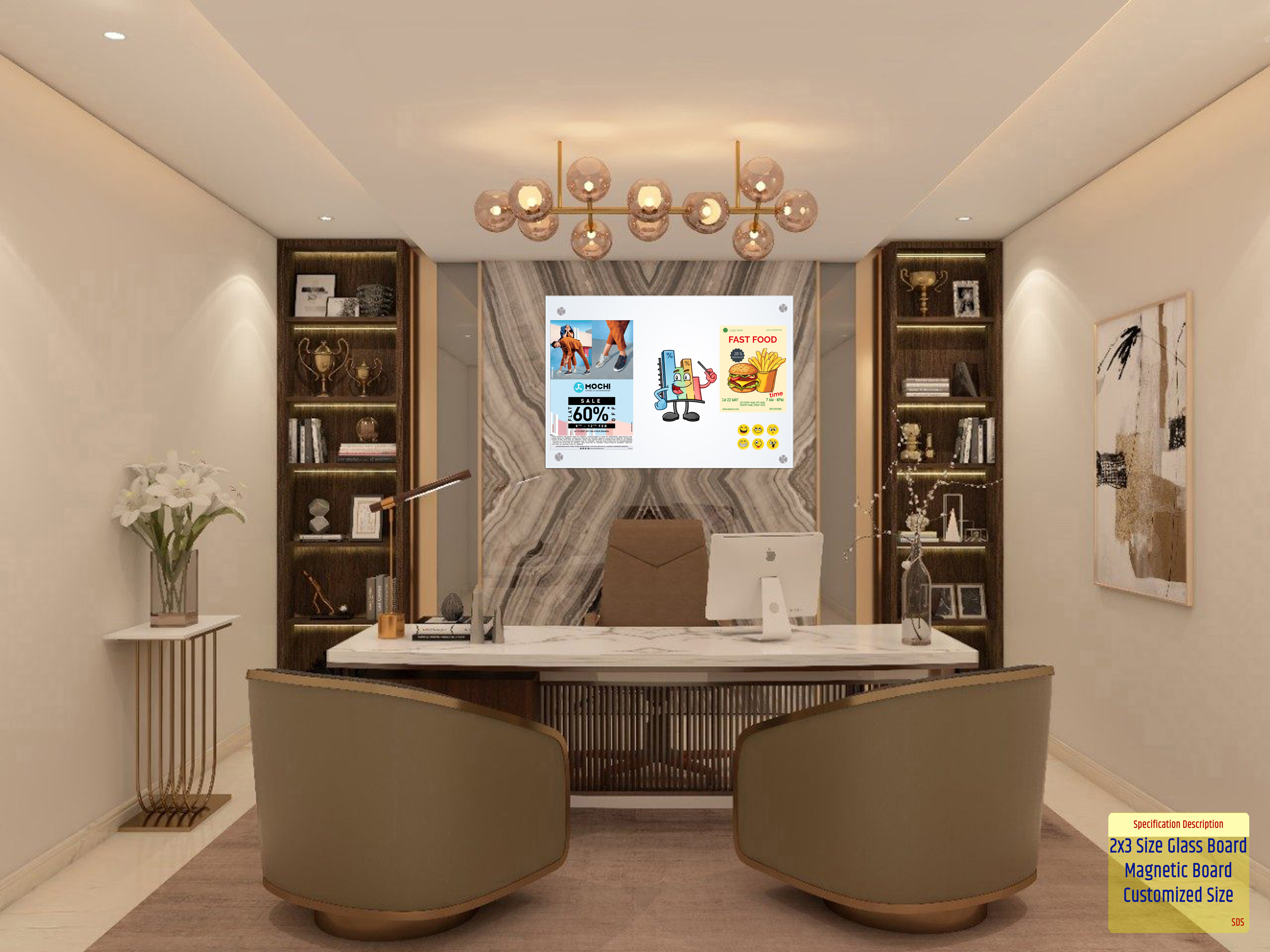 12x36 Inch Glass Board - Application: Home