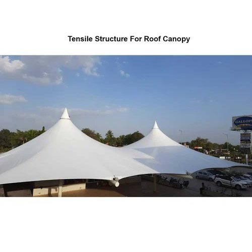 Tensile Structure For Roof Canopy - Color: White