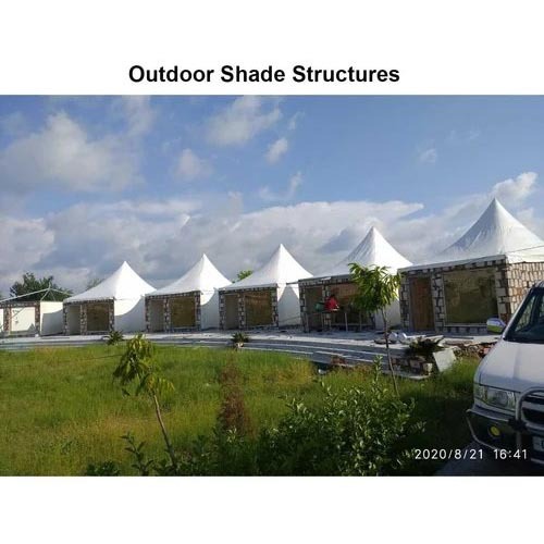 Outdoor Shade Structures - Color: White