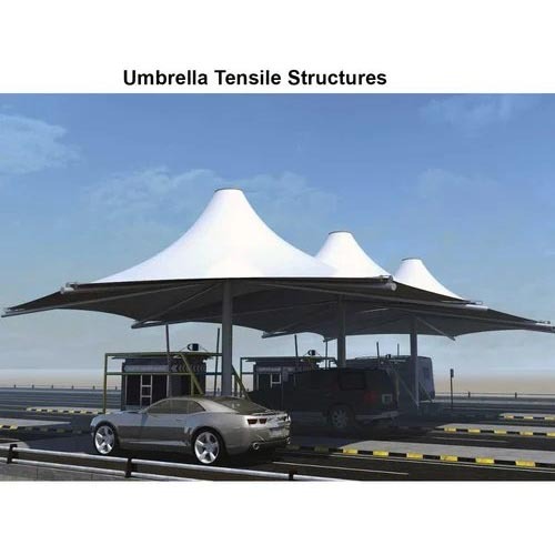 Umbrella Tensile Structures - Color: White