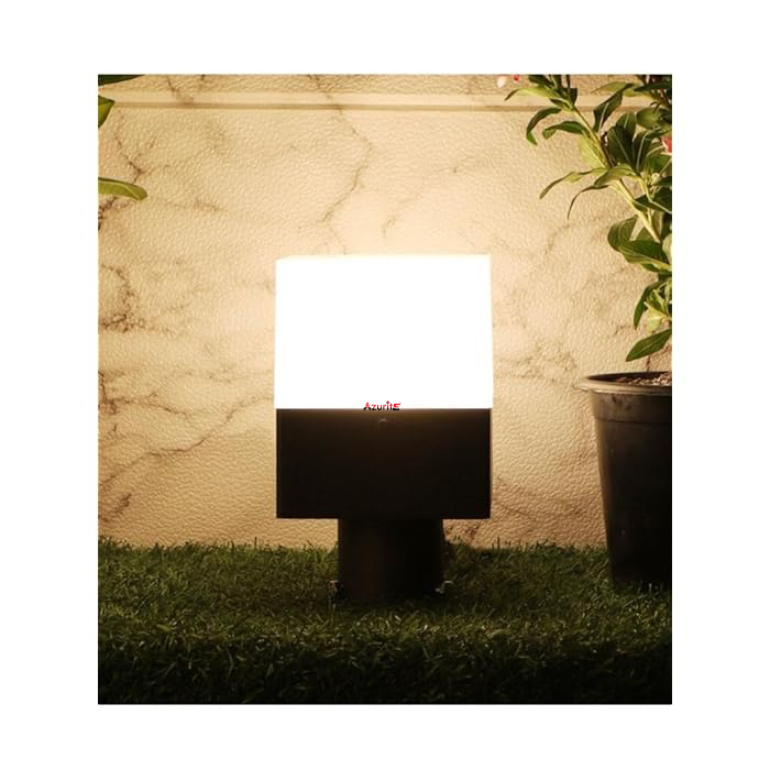 555 Grey Ms Gate Light - Height: 350 Millimeter (Mm)