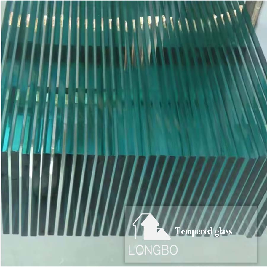 4mm 5mm 8mm 10mm 12mm Tempered Glass with Certificate, for Shower Door, Window, Wall Panel etc