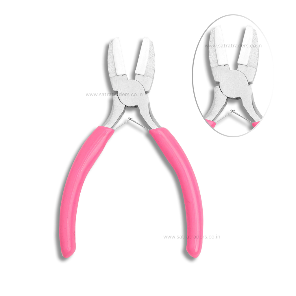 Flat Nose Plier - High-grade Steel, Ergonomic Grip Design | Precision Tool For Jewelry Making And Crafting