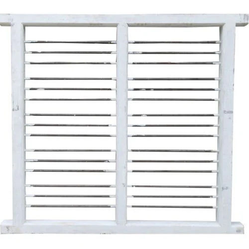 Double Door Wpc Window Frame - Color: White