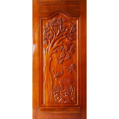 Engraved Teak Wood Doors - Application: Interior