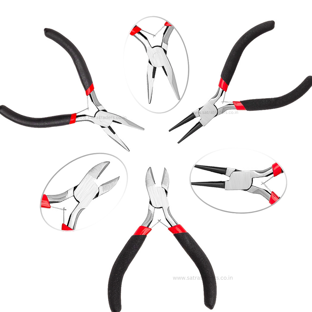 Jewelry Pliers Set | Needle Nose Plier | Wire Cutter | Round Nose Plier | Qty : 3 | P19