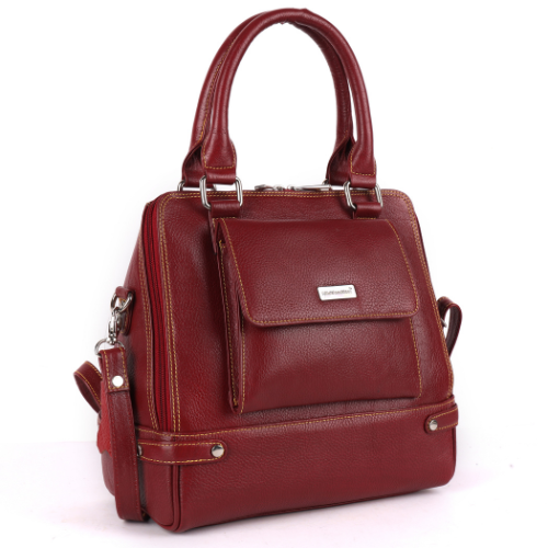 Ladies Maroon Hand Bag