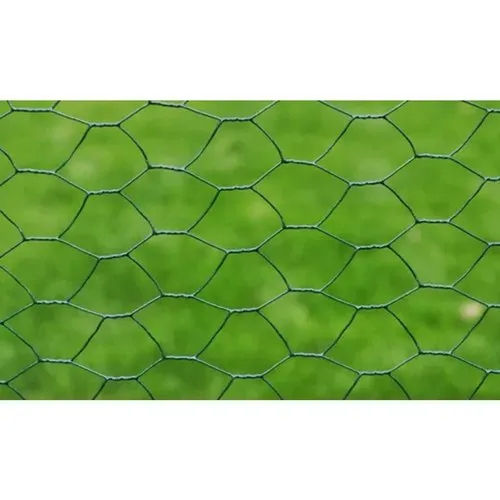 Hexagonal Wire Mesh - Stainless Steel, Silver Color | Powder Coat Finish, High-Security Hexagonal Holes, Plain Mesh Style