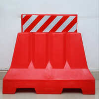 Pvc Plastic Traffic Barrier - Color: Red And White