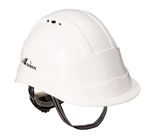 Construction Safety Helmet - Color: White And Black