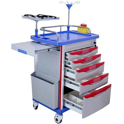 Emergency Trolley And Cart - Material: Stainless Steel (Ss)