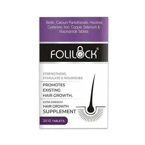 Folilock Hair Growth Supplement - Color: White