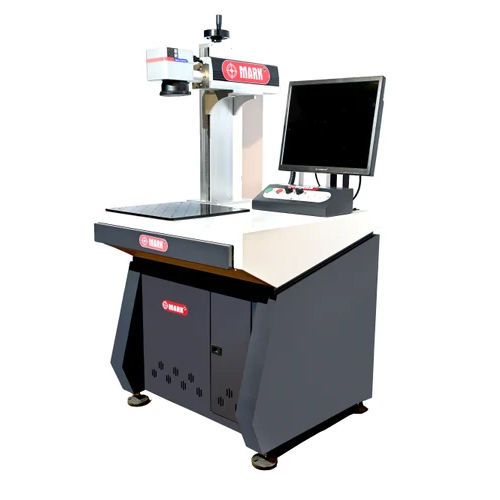 30 Watt Fiber Laser Marking Machine - Color: Grey  & White