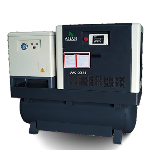 एशियन TMD 10HP टैंक माउंटेड स्क्रू एयर कम्प्रेसर
