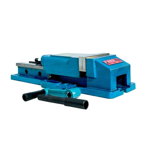 Iron Hydraulic Vise Machine - Color: Blue