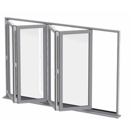 Sliding Folding Windows - Color: Grey